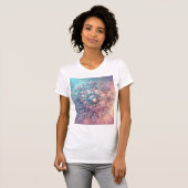 女神の輝き曼荼羅 — パステルクリスタルクラウン Tシャツ (正面フル)