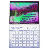 女神の12か月 カレンダー (2月 2027)