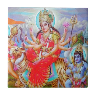 女神のDurga Jiの絵画 タイル