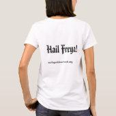 女神のFreyaのTシャツ Tシャツ (裏面)