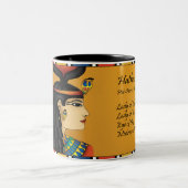 女神のHathorのエジプトのマグ ツートーンマグカップ (中央)