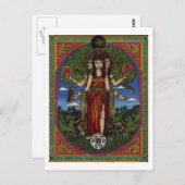 女神のhecate (イメージおよびsynbols) 001のtのギフト ポストカード (正面/裏面)