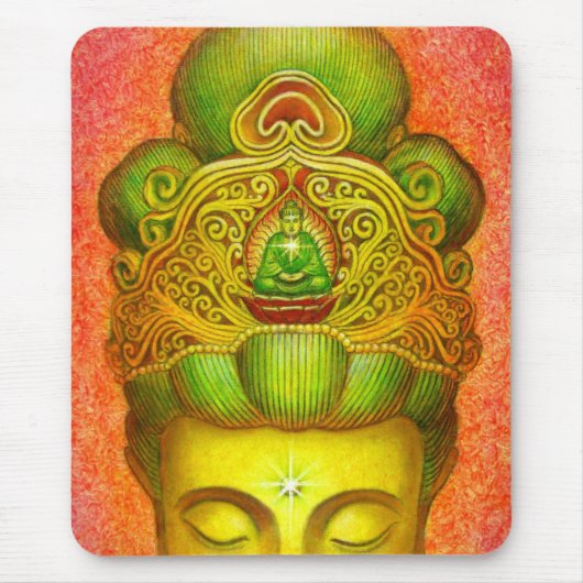 女神のKuanのインの王冠 マウスパッド (正面)