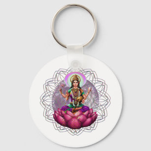 女神のLakshmiの曼荼羅 キーホルダー
