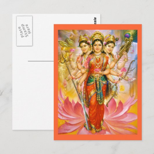 女神はがき ポストカード (正面/裏面)