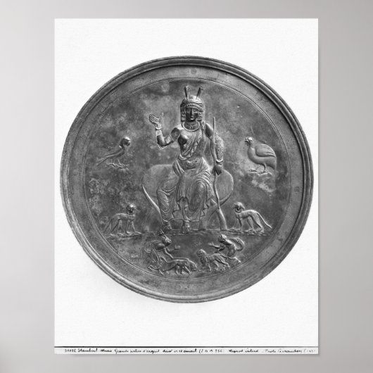 女神を描いた大きなペテラ ポスター (正面)