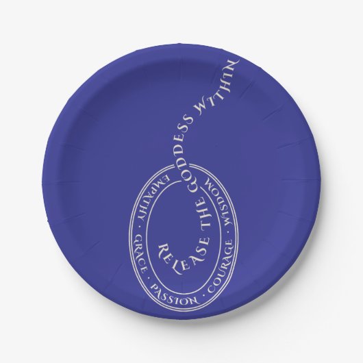 女神を解放する紙プレート ペーパープレート (正面)