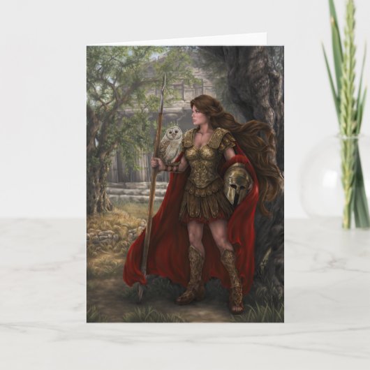 女神アテナ・カード(アーティストLindsay Archer) カード (正面)