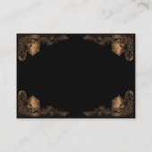 女神アートブラックと金ゴールドbyルネ・ラヴォワ 名刺 (裏面)