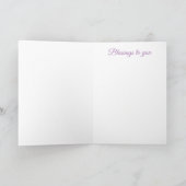 女神イシス折り畳みグリーティングカード カード (内部)