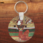 女神イシス、Egyptischer Maler Um 1360 キーホルダー (正面)