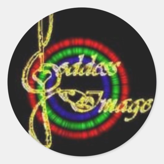 女神イメージラウンドステッカー ラウンドシール (正面)