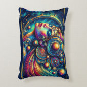 女神カラフルヘッドラウンドジュエリーマーチ –  アクセントクッション (正面(垂直))