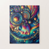 女神カラフルヘッドラウンドジュエリーマーチ –  ジグソーパズル (縦)