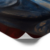 女神カリマインメディテーションモダンファンタジースカル ポスター (角)