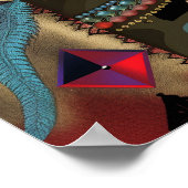 女神カリ神秘的な超現実美術 ポスター (角)