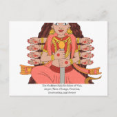 女神カリ ポストカード (正面)