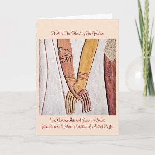 女神カードの手 カード (正面)