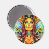 女神ガイア、地球の母 マグネット (正面/裏面)