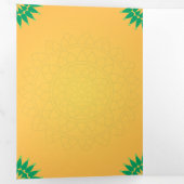 女神ガヤトリデヴィウパナヤナムプログラムテンプレート 三つ折りカード (内部最初)