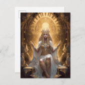 女神クイーンファンタジーアートハガキ ポストカード (正面/裏面)