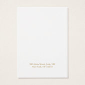 女神クイーンホワイトイヤリングディスプレイカード (裏面)