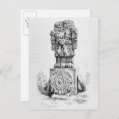 女神コアトリクエの像 ポストカード (正面/裏面)