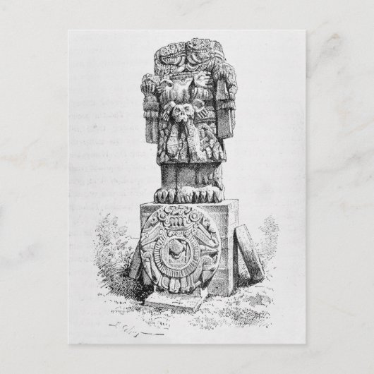 女神コアトリクエの像 ポストカード (正面)