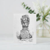 女神コアトリクエの像 ポストカード (スタンド正面)