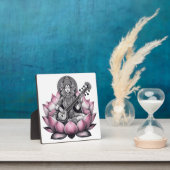 女神サラスワティオンロータス フォトプラーク (インサイチュ)