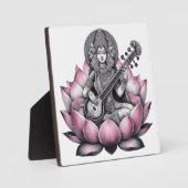 女神サラスワティオンロータス フォトプラーク (正面)