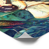 女神サラスワティバイラジャラヴィヴァルマ ポスター (角)