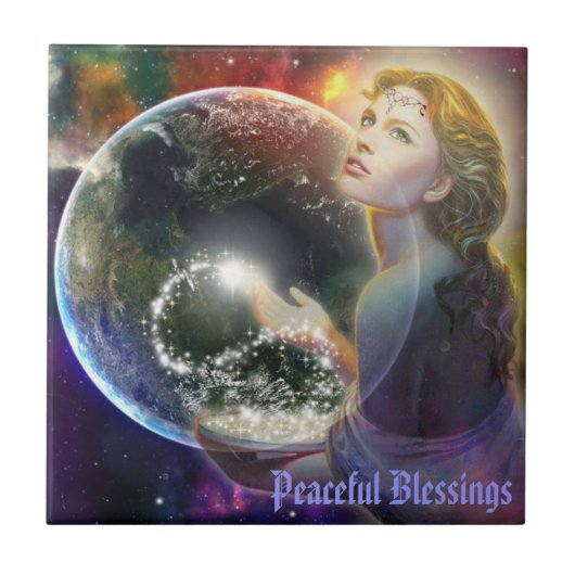 女神シリーズ: 地球の精神 タイル (正面)