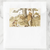 女神ダイアナ 長方形シール (バッグ)