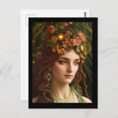 女神ディメータ |デジタルアート ポストカード (正面/裏面)