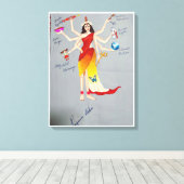 女神ドゥルガを母とする自然 キャンバスプリント (インサイチュ (ウッドフロア))