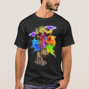 女神ドゥルガベンガリプジャヒンズー教ナブラトリ Tシャツ