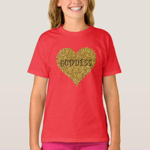 女神ハートゴールデンTシャツ Tシャツ