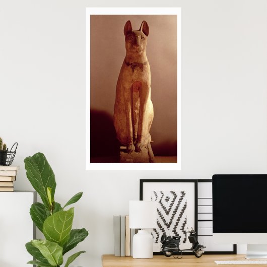 女神バステッ保護トによる猫の棺け(p) ポスター (ホームオフィス)