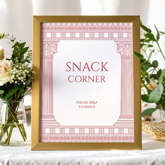 女神パーティーのスナックバーポスター ポスター