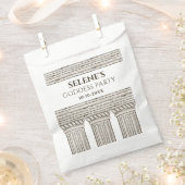 女神パーティーカスタム文字と石要素 フェイバーバッグ (クリップ留めされた状態)