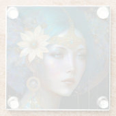 女神ファンタジーアートガラスコースター ガラスコースター (裏面)