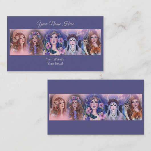 女神ファンタジーアートバイルネ・ラヴォワ 名刺 (正面/裏面)