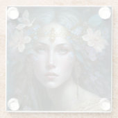 女神ファンタジーアート ガラスコースター (裏面)