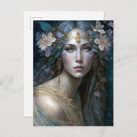 女神ファンタジーアート ポストカード (正面/裏面)
