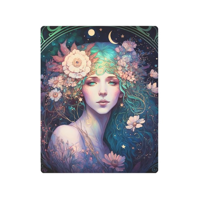 女神ファンタジーアート メタルプリント (正面)