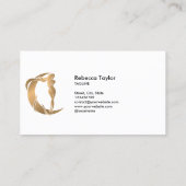 女神フェミニンライフコーチエナジーヒーラホリスティックー 名刺 (裏面)