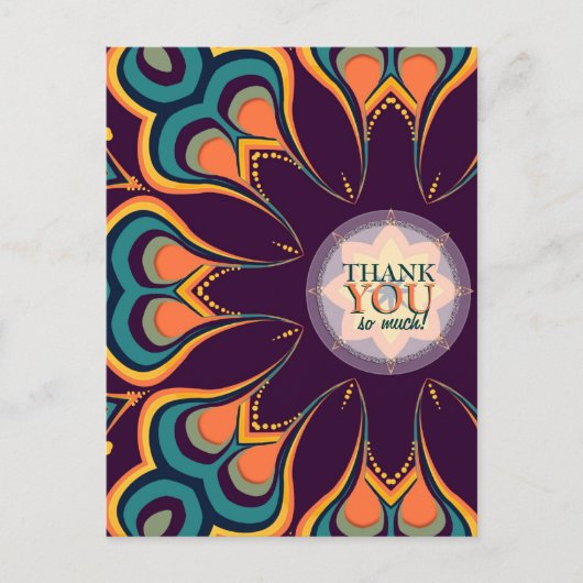 女神フラワーサンキューポストカード ポストカード (正面)