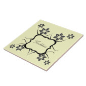 女神フローラタイル、ダークグレー タイル (側面)