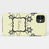 女神フローラiPhone 5 BTケース、ダークグレー Case-Mate iPhoneケース (裏面(横))